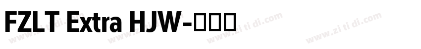 FZLT Extra HJW字体转换